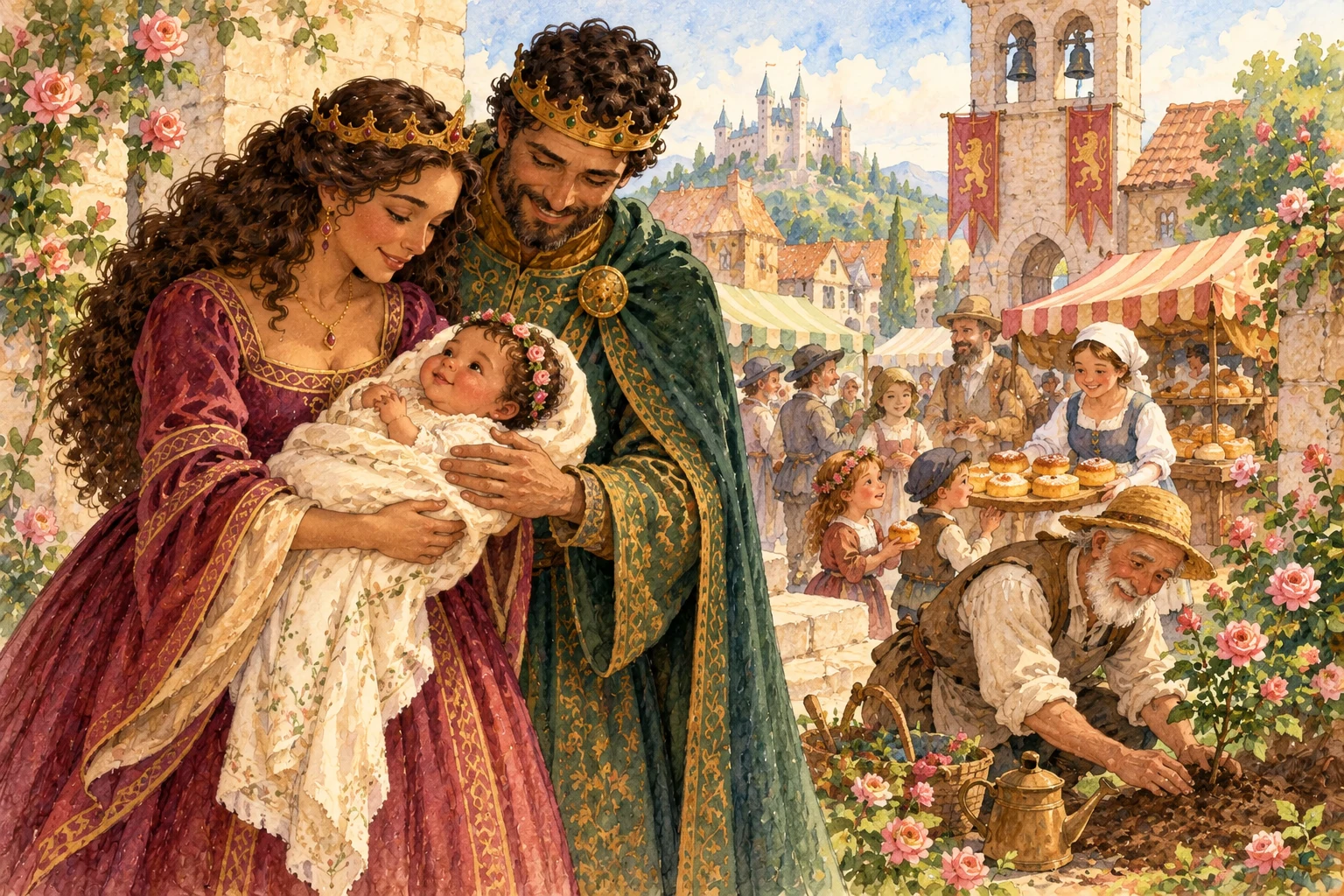 Outside, the bells rang over the market square.